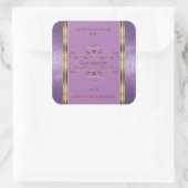 Chic Paars Glitter en Gold  Product Labels (Tas)