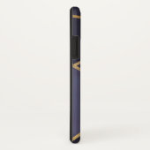 Chic Paars & Goud Abstract Monogram Case-Mate iPhone Case (Achterkant/rechts)