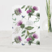 Chic Paars Thistle  Bivouwweduwschap (Achterkant)