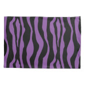 Chic Paars Zebra Print Pillow Hoesje set Kussensloop (Achterkant-Links)
