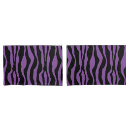 Chic Paars Zebra Print Pillow Hoesje set Kussensloop