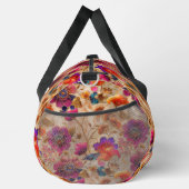 Chic paarse crème bloemmotief plunjezak (Rechts)