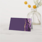 Chic Paarse Gold Agate Bat Mitzvah Party (Achterkant)