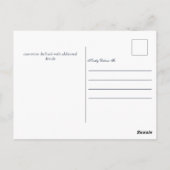 Chic paarse gouden Bat Mitzvah-feestuitnodiging Briefkaart (Achterkant)