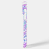 Chic Paarse retro monogram Case-Mate iPhone Case (Achterkant / Links)