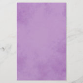Chic Paarse Stationery Briefpapier (Achterkant)