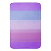 Chic Paarse Stripes Magenta Violet Lila Designer Badmat (Voorkant Verticaal)