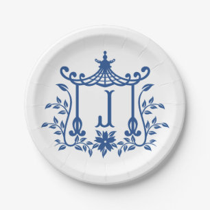 Chic Pagoda Monogram J Papier Bord