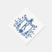 Chic Pagoda Monogram K Napkins Servet (Hoek)