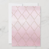 Chic Painted Peonies Bridal Shower Invitation Kaart (Achterkant)