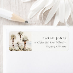 Chic Palm Springs California Landschap Adres Etiket