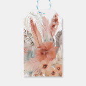 Chic Pampas grass Baby shower Cadeaulabel (Achterkant)