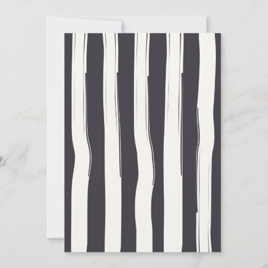 Chic Panier à fleurs Invitation de douche nuptiale (Dos)