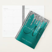 Chic Parties scintillant argent Turquoise brossé m (Devant avec enveloppe)