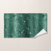 Chic Parties scintillant Emerald Green Silver de l (Serviette à main)