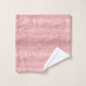 Chic Parties scintillant Rose Silver (Gant de toilette)