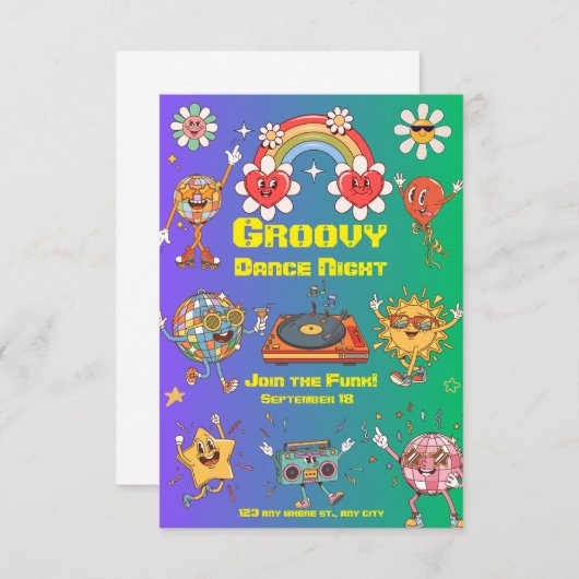 Chic Party Invitation – Stylish Celebration Event  (Devant / Derrière)