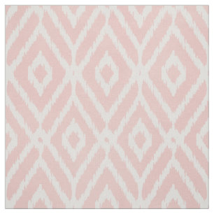 Chic pastel blush roze ikat tribal diamantpatroon stof