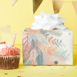 Chic Pastel Christmas Tree Wrapping Paper  Cadeaupapier