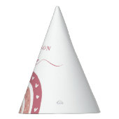 Chic Pastel Pink Rainbow Boho Birthday Feesthoedjes (Rechts)