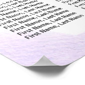 Chic Pastel Purple 12 Tables Tableau Mariage (Coin)