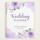 Chic Pastel Purple Rose Jardin Planificateur de ma (Devant)