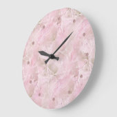 Chic Pastel Roze Agate Marble Pattern Square Grote Klok (Hoek)