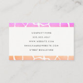 Chic Pattern Trim Visitekaartje (Achterkant)