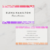 Chic Pattern Trim Visitekaartje (Voorkant / Achterkant)