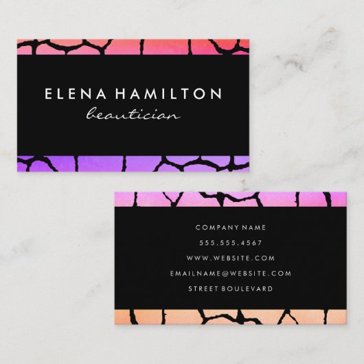 Chic Pattern Trim Visitekaartje (Voorkant / Achterkant)