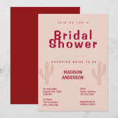 Chic Pays Thème Bridal Showboat Invitation (Devant / Derrière)