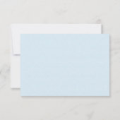 Chic Peacock Feather Blue Wedding RSVP (Dos)