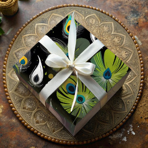 Chic Peacock Feather Cadeaus voor een Bird Watcher Cadeaupapier