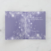 Chic Pearl Christmas Tree Carte de voeux (Intérieur)