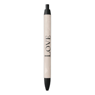Chic Pearl Glam Ivory Blush Wedding Zwarte Inkt Pen