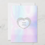 Chic Pearl Heart 30th Jubileum Kaart (Achterkant)