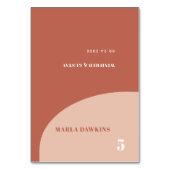 Chic pêche en terre cuite arche mariage carte plac (Par défaut)