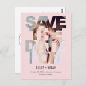 Chic Peek EDITABLE KLOR sparen het Briefkaart van  (Voorkant / Achterkant)