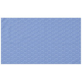 Chic Periwinkle Blue Floral Diamond Pattern Tafelkleed (Voorkant (Horizontaal))