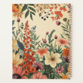 Chic personalized Flower  Productivity & Goal  Planner (Achterkant)