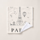 Chic Personalized Towel Set for Bathroom & Spa (Gant de toilette)