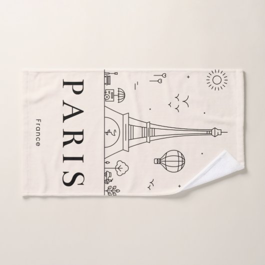 Chic Personalized Towel Set for Bathroom & Spa (Serviette à main)