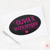 Chic Personnalisé Hen Do Stickers | Équipe de mari (Enveloppe)