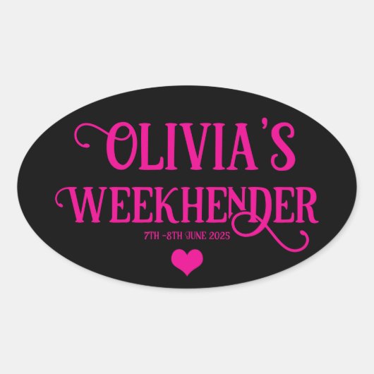 Chic Personnalisé Hen Do Stickers | Équipe de mari (Devant)