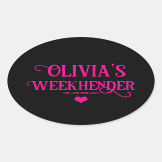 Chic Personnalisé Hen Do Stickers | Équipe de mari
