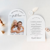 Chic Photo Arch bruiloft receptie Kaart