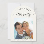 Chic Photo Arch Cream bruiloft receptie Kaart (Voorkant)