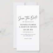 Chic Photo-booth Filmstrip Wedding Save The Date (Dos)