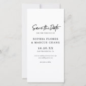 Chic Photo-booth Filmstrip Wedding Save The Date (Dos)