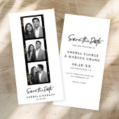 Chic Photo-booth Filmstrip Wedding Save The Date
